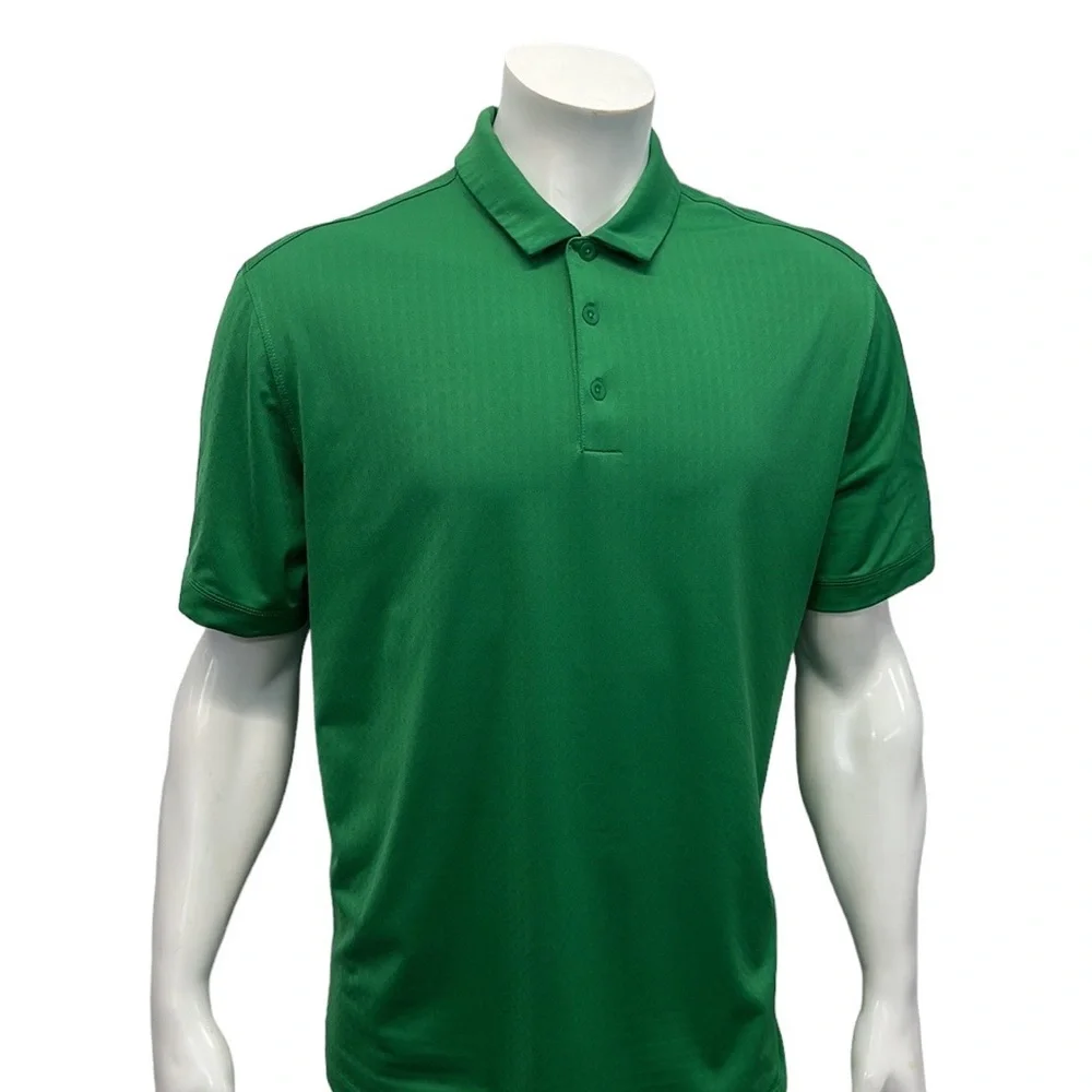 Nike Golf Dri Fit Tour Performance Masters Green Short Sleeve Polo Shirt Large